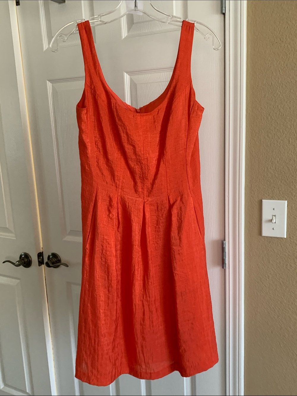 Nine West: Classic Sleeveless Orange Women's Dress